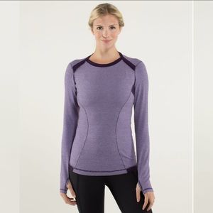 Lululemon Base Runner Mini Check Purple size 4/6?